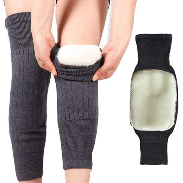 2PCS wool Knee Warmers -30° warm knee pads